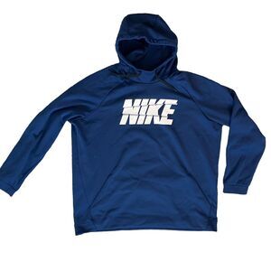 NIKE Dri-Fit Hoodie Shockwave logo athletic hooded sweatshirt (3XLT)